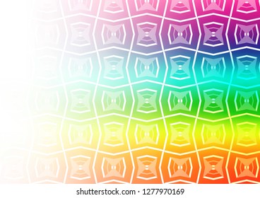 Light Multicolor, Rainbow vector background with straight lines. Shining colored illustration with narrow lines. Pattern for business booklets, leaflets.