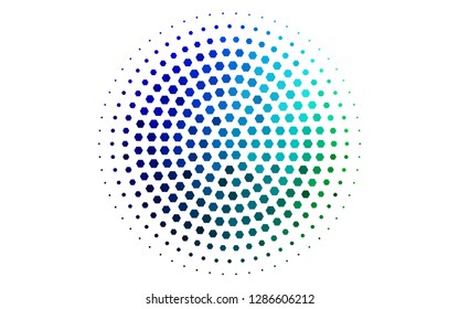 Light Multicolor, Rainbow vector background with hexagons. Illustration with set of colorful hexagons. Pattern can be used for landing pages.