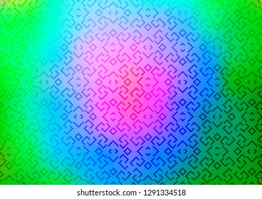 Light Multicolor, Rainbow vector background with straight lines. Decorative shining illustration with lines on abstract template. Smart design for your business advert.