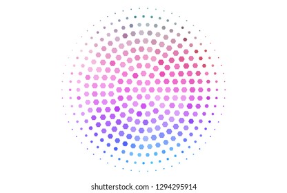 Light Multicolor, Rainbow vector background with hexagons. Design in abstract style with hexagons. Beautiful design for your business advert.