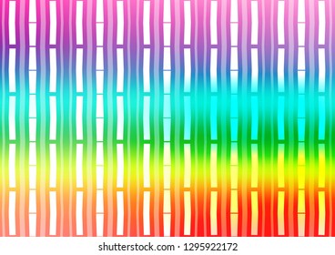 Light Multicolor, Rainbow vector background with straight lines. Blurred decorative design in simple style with lines. Smart design for your business advert.