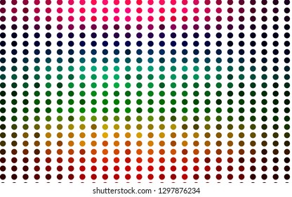 Light Multicolor, Rainbow vector background with bubbles. Modern abstract illustration with colorful water drops. Template for your brand book.