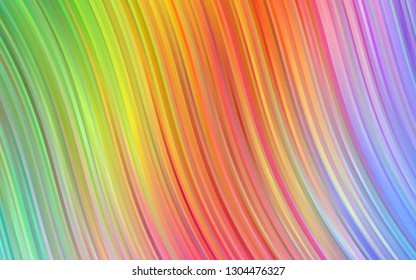 Light Multicolor, Rainbow vector background with liquid shapes. A vague circumflex abstract illustration with gradient. The best blurred design for your business.