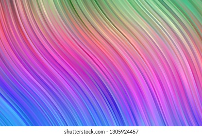 Light Multicolor, Rainbow vector background with lava shapes. Creative geometric illustration in marble style with gradient. The template for cell phone backgrounds.