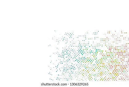 Light Multicolor, Rainbow vector background with bubbles. Abstract illustration with colored bubbles in nature style. Template for your brand book.