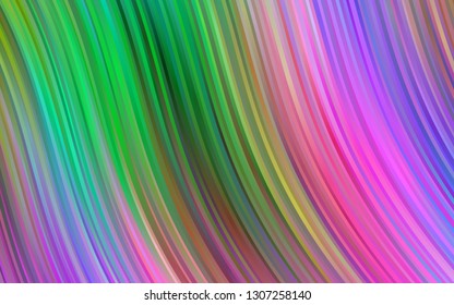 Light Multicolor, Rainbow vector background with lava shapes. A sample with blurred bubble shapes. The best blurred design for your business.