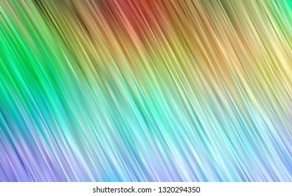 Light Multicolor, Rainbow vector background with curved circles. A vague circumflex abstract illustration with gradient. The elegant pattern for brand book.
