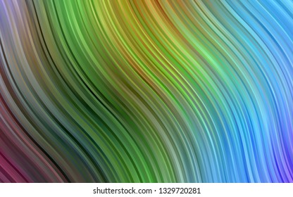 Light Multicolor, Rainbow vector background with bubble shapes. A vague circumflex abstract illustration with gradient. The template for cell phone backgrounds.