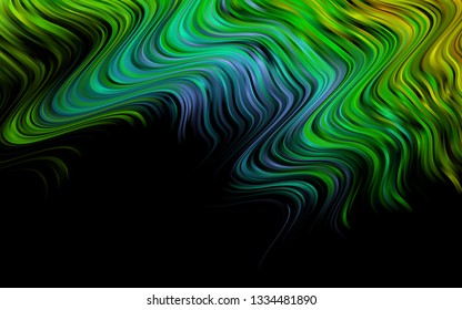 Light Multicolor, Rainbow vector background with lamp shapes. Modern gradient abstract illustration with bandy lines. Marble design for your web site.