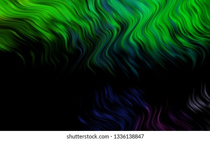 Light Multicolor, Rainbow vector background with bubble shapes. Shining crooked illustration in marble style. Textured wave pattern for backgrounds.