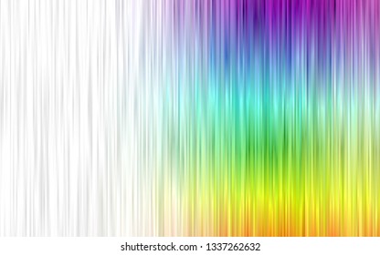 Light Multicolor, Rainbow vector background with straight lines. Glitter abstract illustration with colored sticks. Pattern for ads, posters, banners.