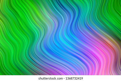 Light Multicolor, Rainbow vector background with lava shapes. Colorful illustration in abstract marble style with gradient. New composition for your brand book.
