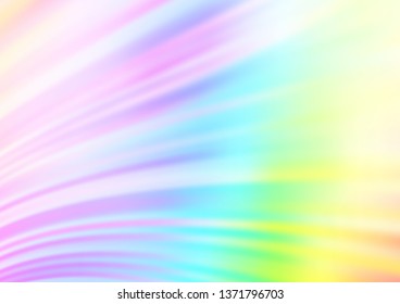 Light Multicolor, Rainbow vector background with lamp shapes. Glitter abstract illustration with wry lines. New composition for your brand book.
