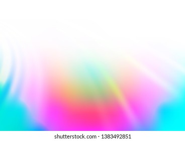 Light Multicolor, Rainbow vector background with lava shapes. Blurred geometric sample with gradient bubbles.  A completely new marble design for your business.