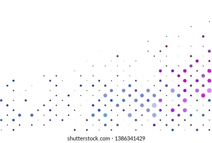 Light Multicolor, Rainbow vector background with bubbles. Blurred bubbles on abstract background with colorful gradient. Design for posters, banners.