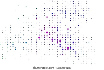 Light Multicolor, Rainbow vector background with bubbles. Modern abstract illustration with colorful water drops. Pattern for ads, leaflets.