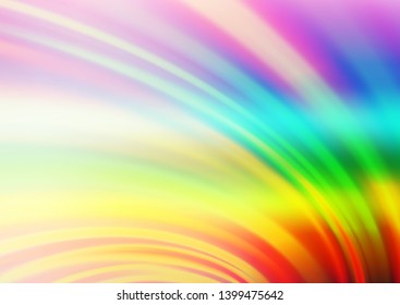 Light Multicolor, Rainbow vector background with lamp shapes. Brand new colored illustration in marble style with gradient. Marble design for your web site.
