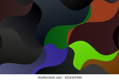 Light Multicolor, Rainbow vector background with abstract lines. A vague circumflex abstract illustration with gradient. The best blurred design for your business.