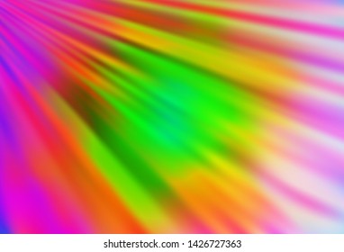 Light Multicolor, Rainbow vector background with straight lines. Shining colored illustration with narrow lines. Best design for your ad, poster, banner.