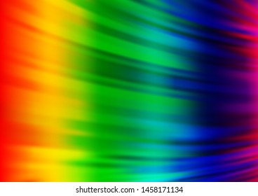 Light Multicolor, Rainbow vector background with lamp shapes. A sample with blurred bubble shapes. The elegant pattern for brand book.