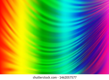 Light Multicolor, Rainbow vector background with bubble shapes. Creative illustration in halftone marble style with gradient. Marble style for your business design.