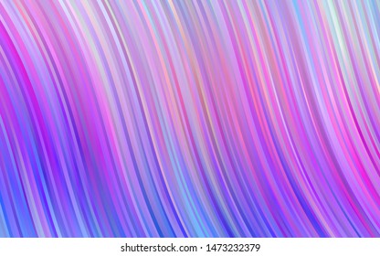 Light Multicolor, Rainbow vector background with bubble shapes. Glitter abstract illustration with wry lines. A completely new marble design for your business.