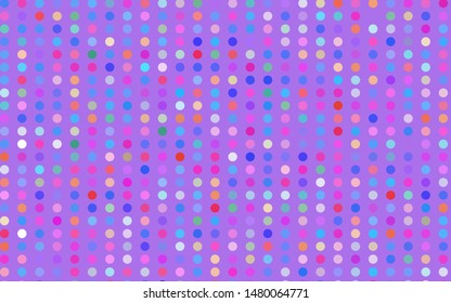 Light Multicolor, Rainbow vector background with bubbles. Glitter abstract illustration with blurred drops of rain. Design for posters, banners.
