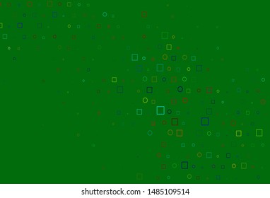 Light Multicolor, Rainbow vector background with circles, rectangles. Colorful illustration with circles, squares in nature style. Pattern for beautiful websites.