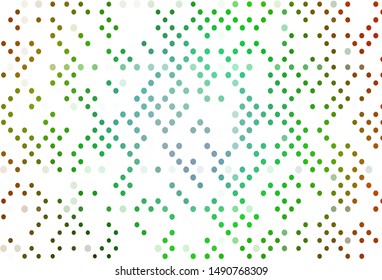 Light Multicolor, Rainbow vector background with bubbles. Blurred decorative design in abstract style with bubbles. Pattern for beautiful websites.