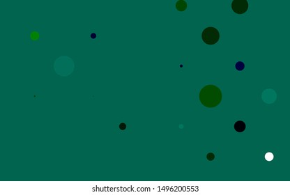 Light Multicolor, Rainbow vector background with bubbles. Abstract illustration with colored bubbles in nature style. Pattern for ads, booklets.