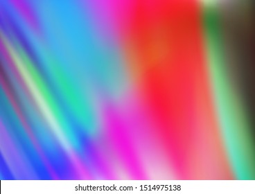 Light Multicolor, Rainbow vector background with curved circles. Shining crooked illustration in marble style. A new texture for your  ad, booklets, leaflets.