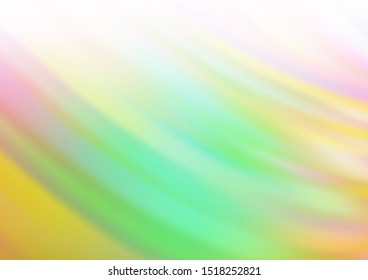 Light Multicolor, Rainbow vector background with liquid shapes. A sample with blurred bubble shapes. Textured wave pattern for backgrounds.