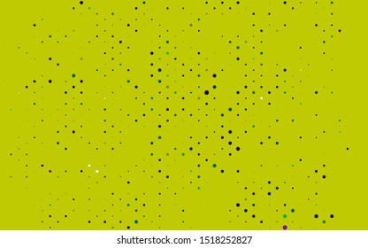 Light Multicolor, Rainbow vector background with bubbles. Blurred decorative design in abstract style with bubbles. Pattern of water, rain drops.