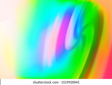 Light Multicolor, Rainbow vector background with liquid shapes. Colorful illustration in abstract marble style with gradient. A completely new marble design for your business.