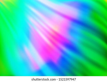 Light Multicolor, Rainbow vector background with bent lines. Modern gradient abstract illustration with bandy lines. A new texture for your  ad, booklets, leaflets.