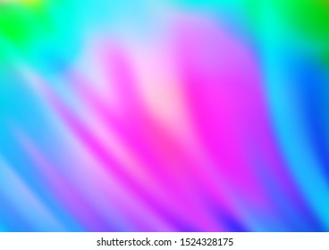 Light Multicolor, Rainbow vector background with bent ribbons. Shining crooked illustration in marble style. Textured wave pattern for backgrounds.