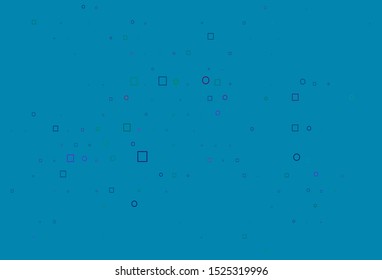 Light Multicolor, Rainbow vector background with circles, rectangles. Glitter abstract illustration with cubes, circles. Pattern of water, rain drops.