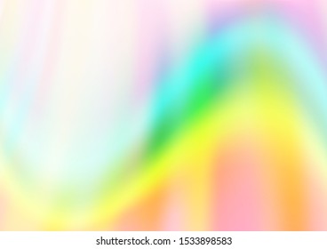 Light Multicolor, Rainbow vector background with bubble shapes. Shining illustration, which consist of blurred lines, circles. Textured wave pattern for backgrounds.