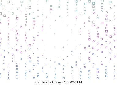 Light Multicolor, Rainbow vector background with rectangles. Glitter abstract illustration with rectangular shapes. Pattern for commercials.