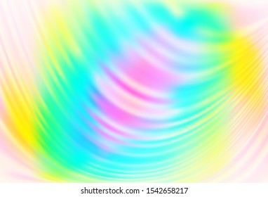Light Multicolor, Rainbow vector background with bent lines. Creative illustration in halftone marble style with gradient. Marble design for your web site.