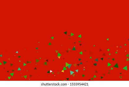 Light Multicolor, Rainbow vector background with triangles. Modern abstract illustration with colorful triangles. Pattern can be used for websites.