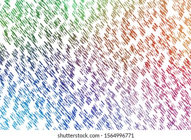 Light Multicolor, Rainbow vector background with straight lines. Blurred decorative design in simple style with lines. Backdrop for TV commercials.