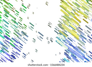 Light Multicolor, Rainbow vector background with straight lines. Modern geometrical abstract illustration with staves. Pattern for ads, posters, banners.