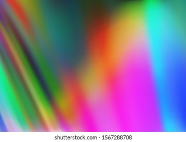 Light Multicolor, Rainbow vector background with bent lines. Glitter abstract illustration with wry lines. A completely new marble design for your business.