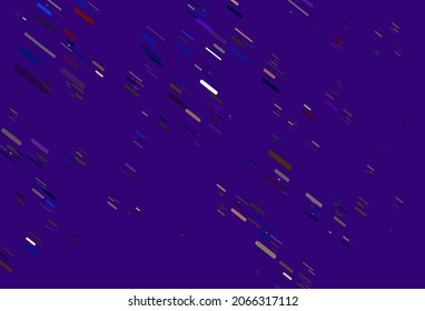 Light Multicolor, Rainbow vector background with straight lines. Lines on blurred abstract background with gradient. Pattern for ads, posters, banners.