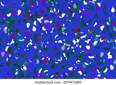 Light multicolor, rainbow vector background with abstract forms. Decorative design in abstract style with random forms. Background for a cell phone.