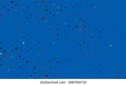 Light Multicolor, Rainbow vector background with bubbles. Modern abstract illustration with colorful water drops. Design for business adverts.