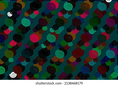 Light Multicolor, Rainbow vector background with lava shapes. Creative geometric illustration in marble style with gradient. Pattern for your business design.