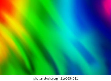 Light Multicolor, Rainbow vector background with bent ribbons. Colorful abstract illustration with gradient lines. Textured wave pattern for backgrounds.