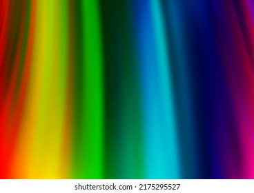 Light Multicolor, Rainbow vector background with bubble shapes. Geometric illustration in marble style with gradient.  The template for cell phone backgrounds.